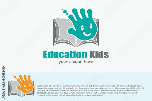 Wallpaper Mural Children's education logos, educational icons, university signs or symbols. vector illustration elements Torontodigital.ca
