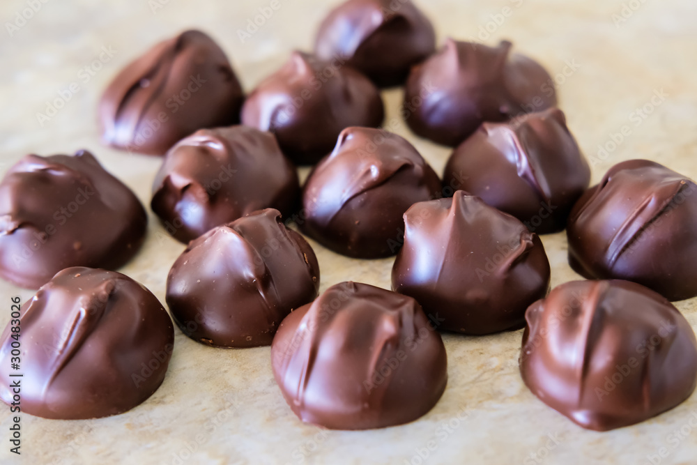 Dark chocolate macadamias. Dark chocolate macadamias.