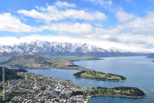 The view of Queenstown in New Zealand