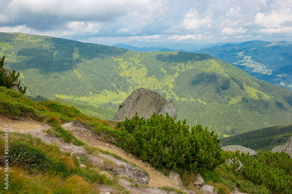 Beautiful View in Carpathian Mountains. Ukraine Beautiful View in Carpathian Mountains. Ukraine