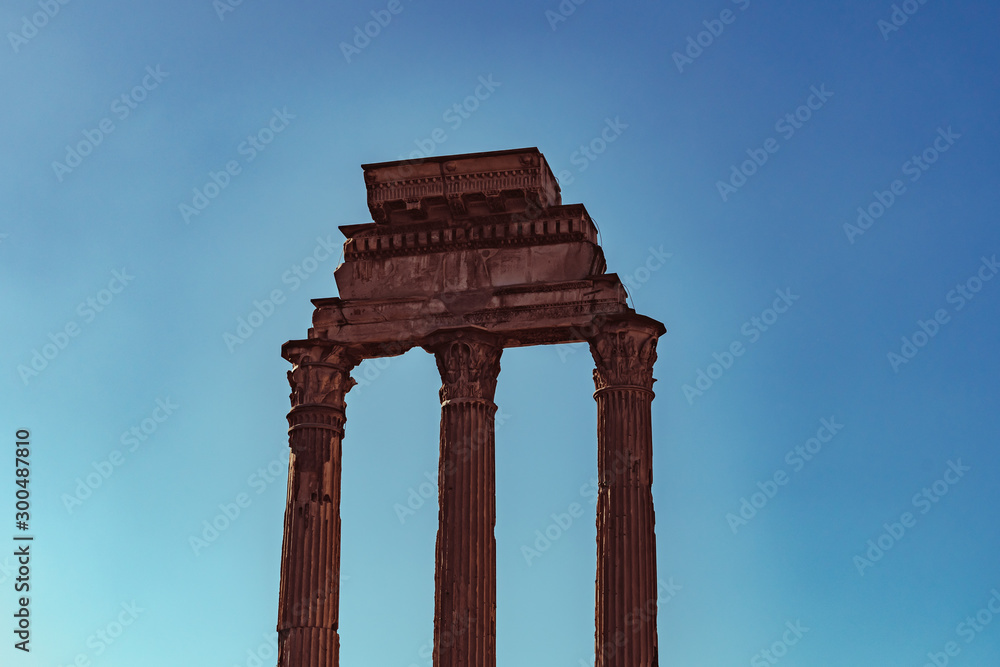 Temple of the Dioscuri in roman forum