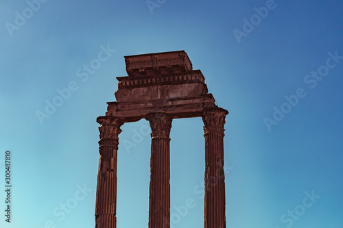Temple of the Dioscuri in roman forum