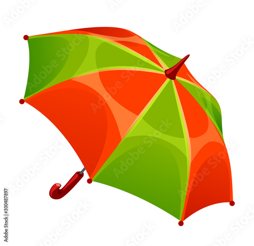 vector cute 2 colored realistic umbrella