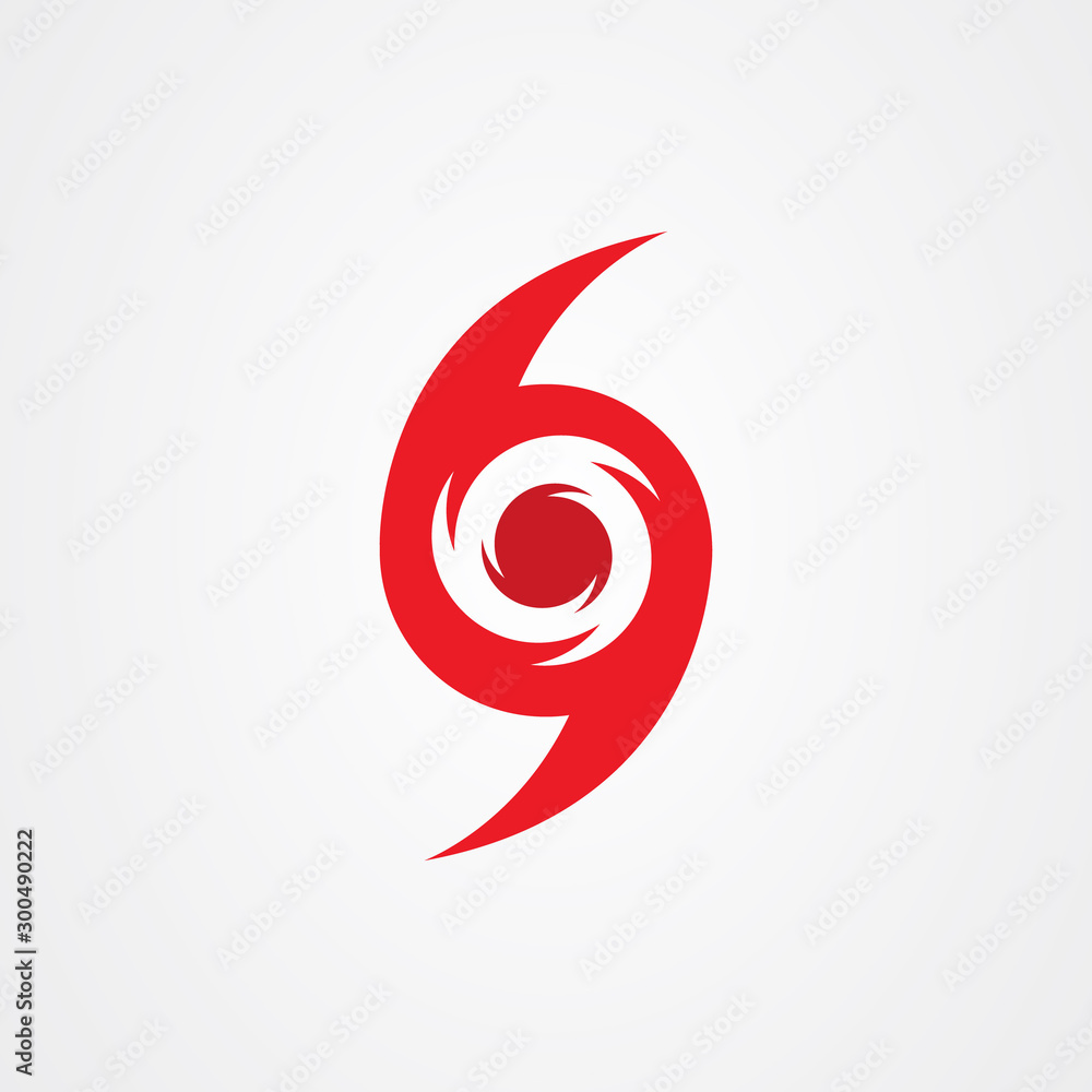Hurricane Icon Vector, Modern Cyclone Symbol for Weather Apps and Alerts Hurricane Icon Vector, Modern Cyclone Symbol for Weather Apps and Alerts