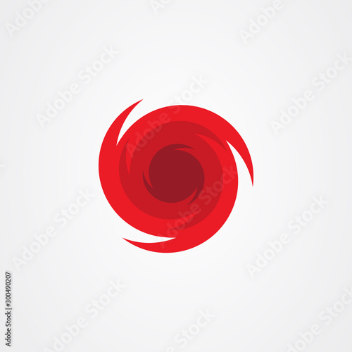 Hurricane Icon Vector, Modern Cyclone Symbol for Weather Apps and Alerts