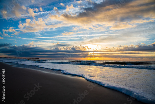 sunset on the beach