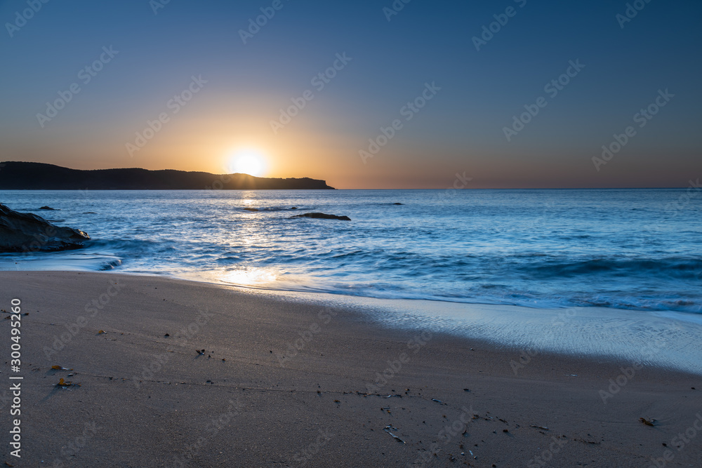 Blue Skies Sunrise Seascape