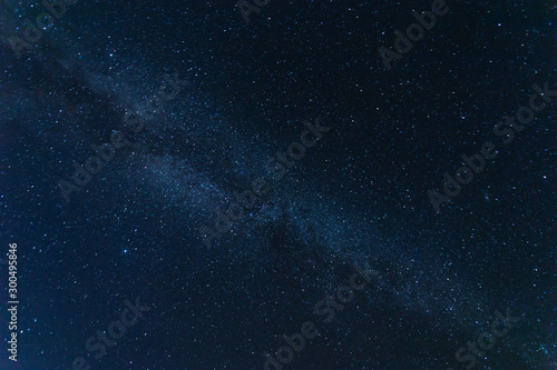 Beautiful colors of milky way on night sky