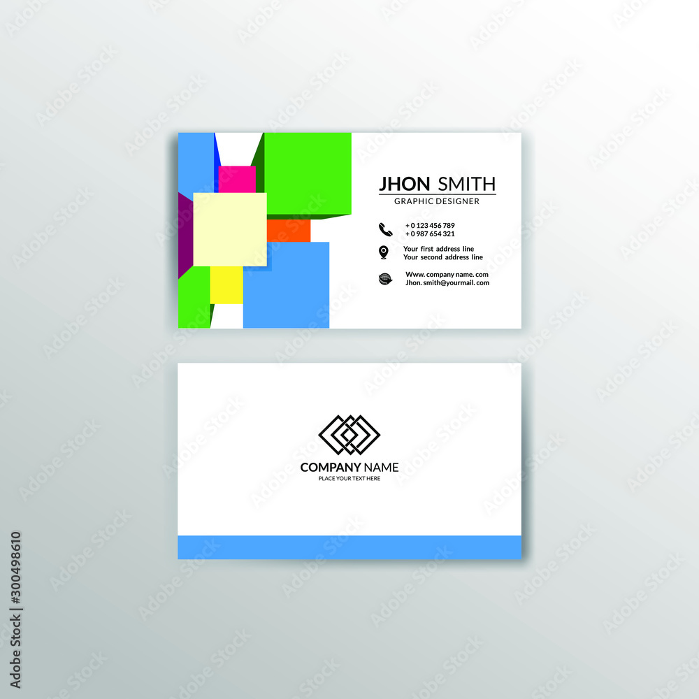 Creative and professional business card design. vector illustration Creative and professional business card design. vector illustration