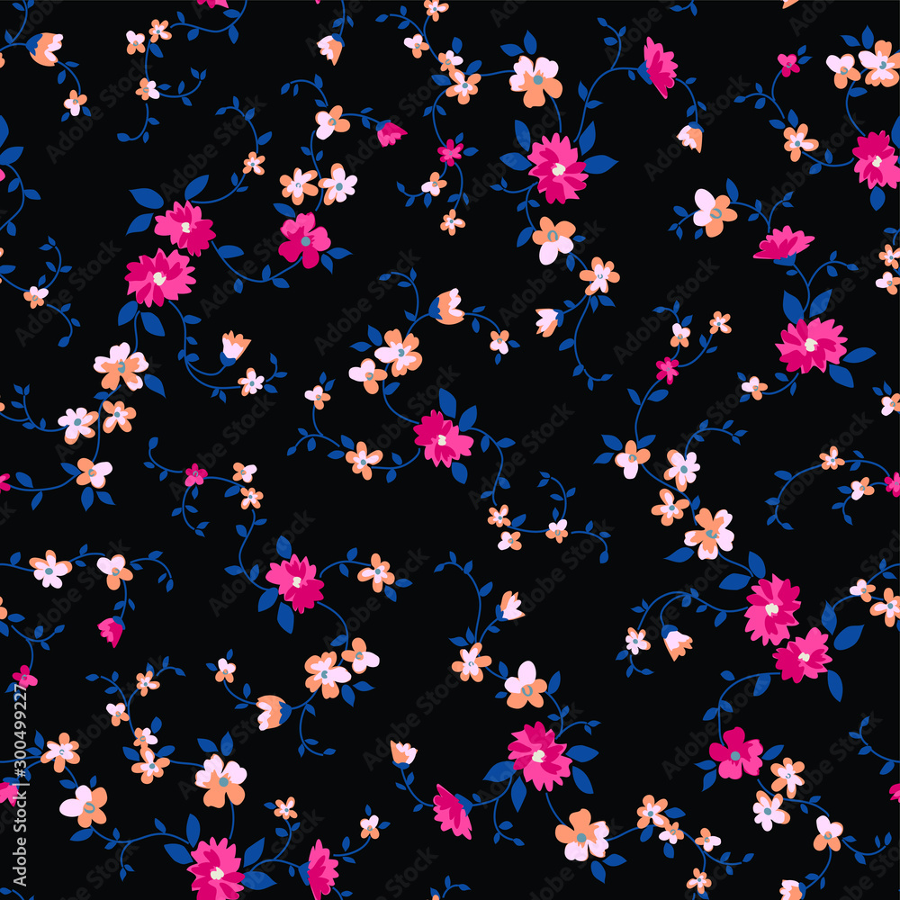 Floral background for textiles. Floral background for textiles.