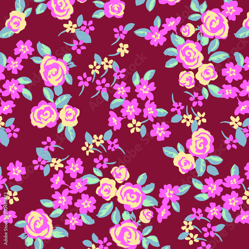 Floral background for textiles.