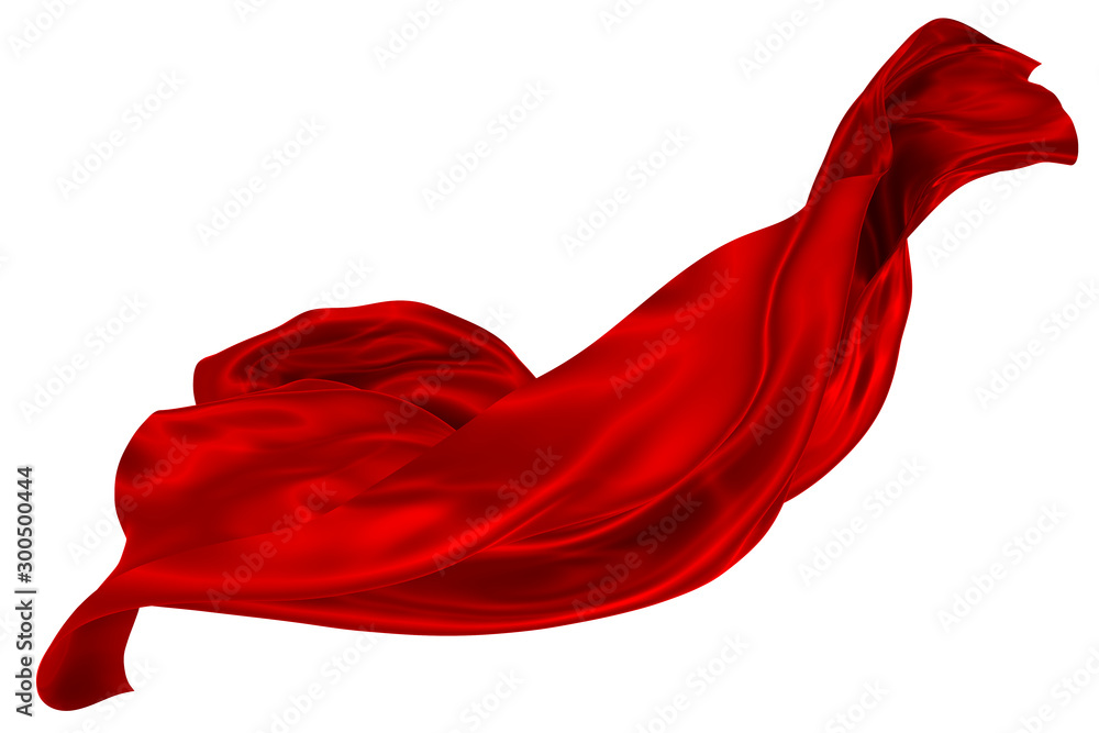 Abstract background of red wavy silk or satin. 3d rendering image. Abstract background of red wavy silk or satin. 3d rendering image.