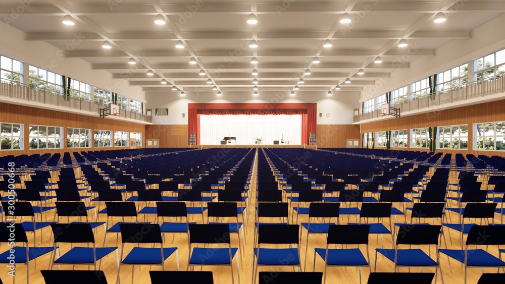 体育館 学校 コンサート 音楽会 イラスト11 Illustration Stock Adobe Stock