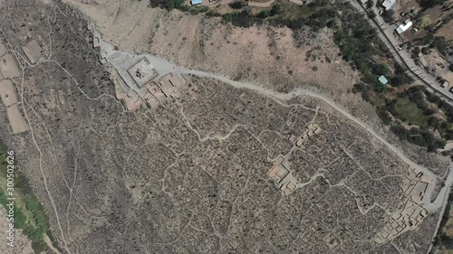 Pucara de Tilcara, Tilcara,Quebrada de Humahuaca, Jujuy, Aerial View, Argentina, South America, America photo