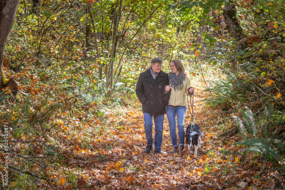 Fototapeta premium Walking the Dog
