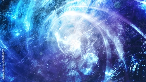 Spinning Galaxy Swirl and Stars in Space - Abstract Background Texture