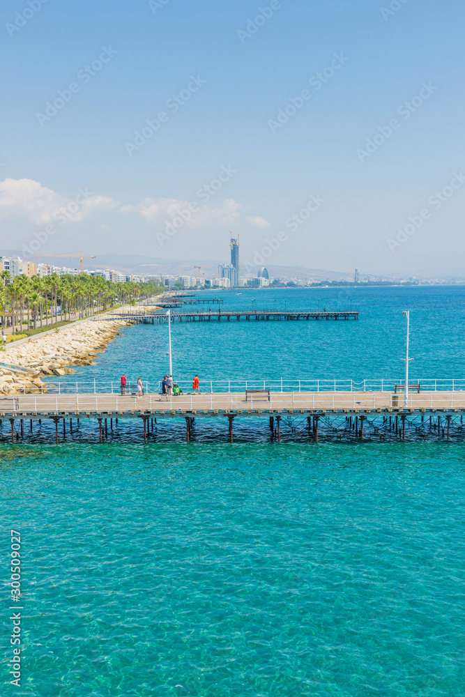 A typical view in Limassol in Cyprus