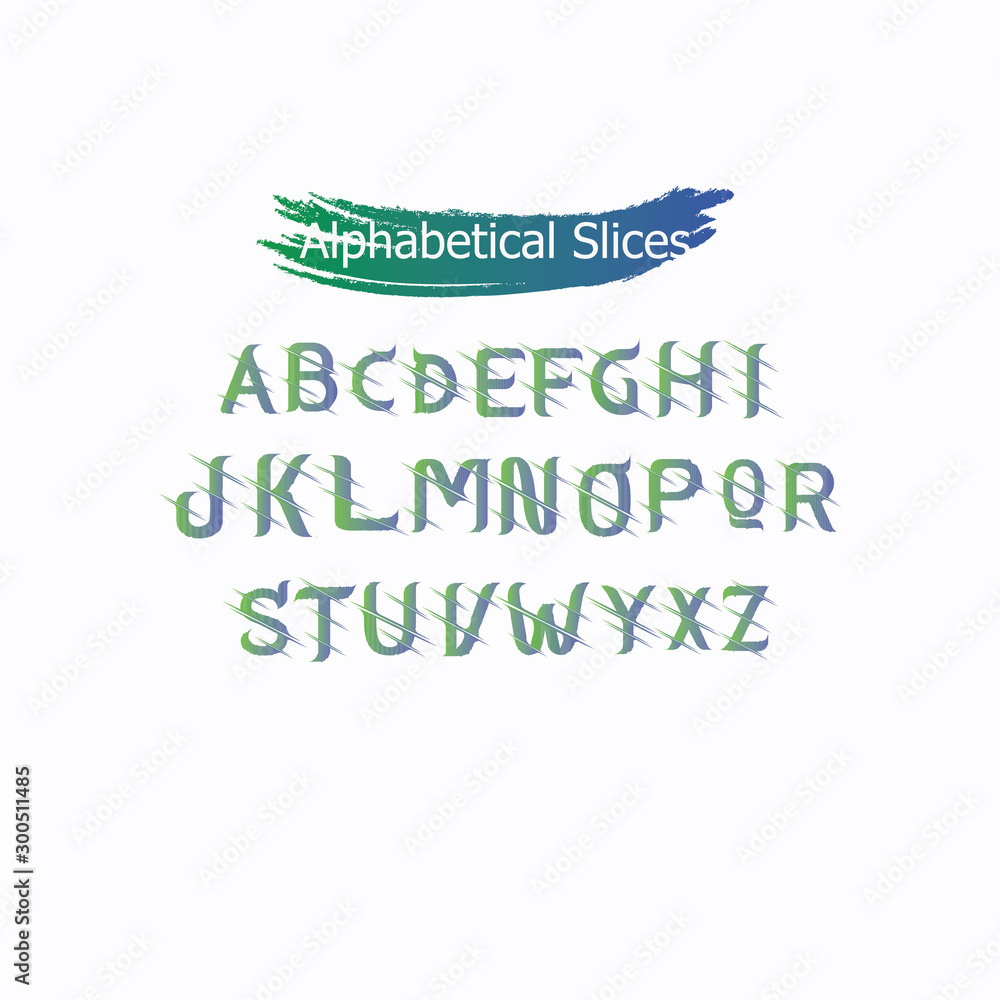alphabet slices alphabet slices