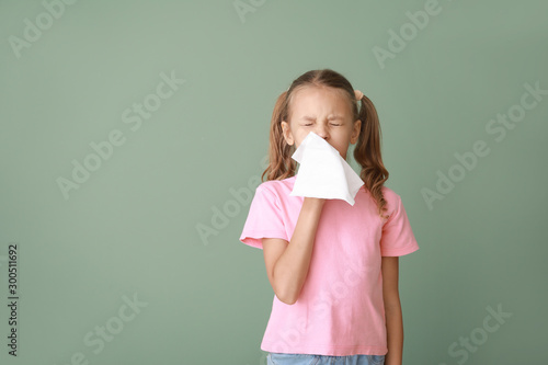 Little girl suffering from ...