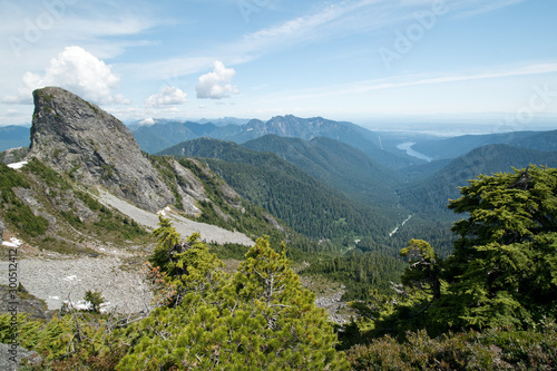 Hiking in the Lions binkert trail in Vancouver