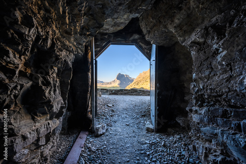 HDR of Ptarmigan Tunnel With Mountains in Background