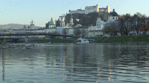 Wallpaper Mural On the river Salzach, Salzburg in autumn, Torontodigital.ca