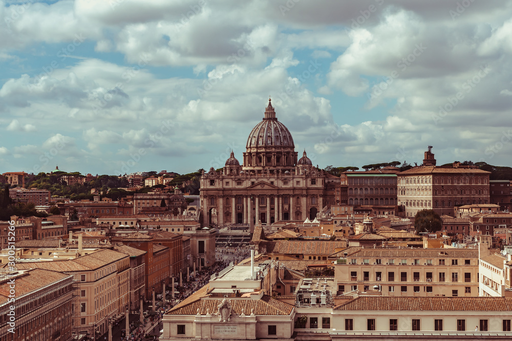 View on the Vatican from Saint Angel's Castle in Rome