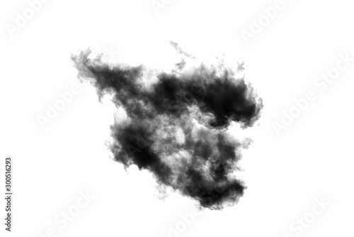 Cloud Isolated on white background,Smoke Textured,Abstract black