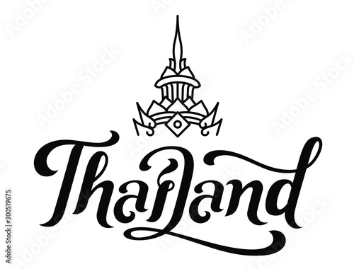 Thailand concept design logo.