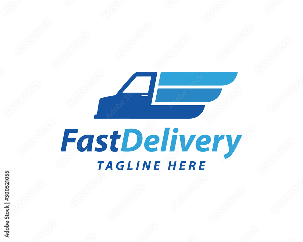 Fast Delivery Logo Template Design Vector,Fast Moving Logo, Symbol, Icon