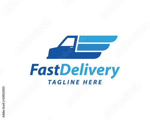 Fast Delivery Logo Template Design Vector,Fast Moving Logo, Symbol, Icon