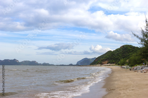 Beach and sea are quiet in Thailand