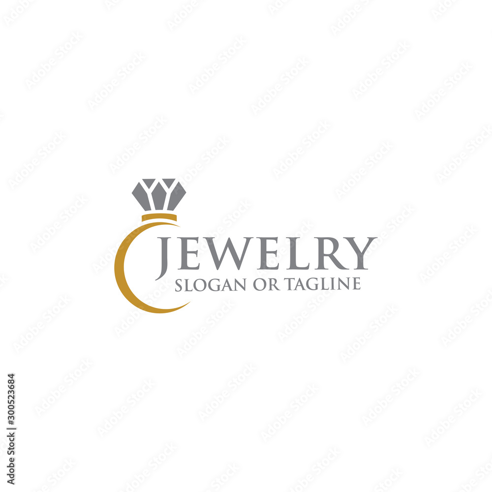 Vetor de Abstract diamond for jewelry business logo design concept do ...
