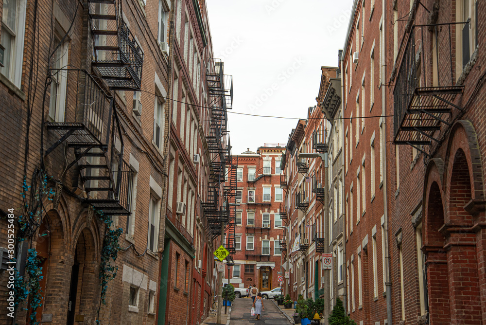 Old street in Boston
