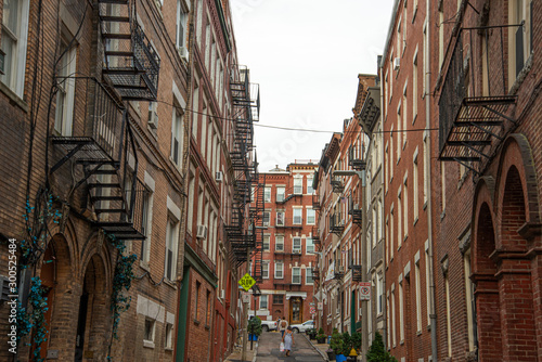 Old street in Boston 