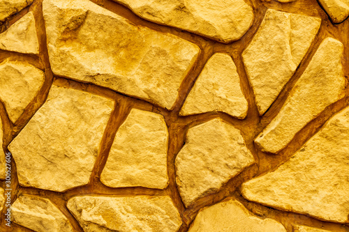 Wallpaper Mural texture fo bright yellow decorative stone , orabge rock abstract background , rough rock close up Torontodigital.ca