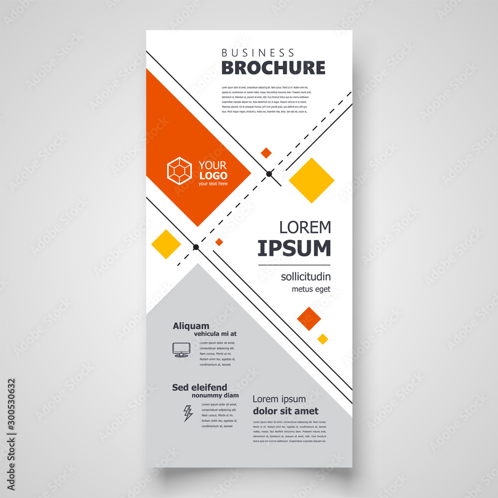Flyer brochure design template header cover geometric abstract yellow color Flyer brochure design template header cover geometric abstract yellow color
