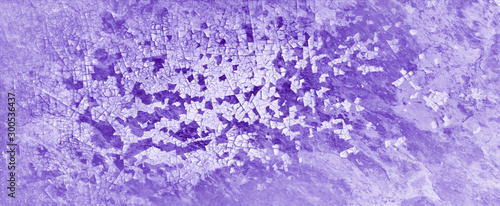 purple background with white peeling crackled paint grunge in old vintage background banner design