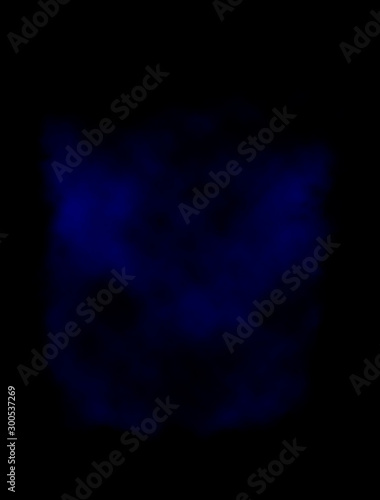 Blue smoke texture. Blue smoke isolated on black