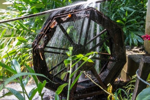 wheel in the garden