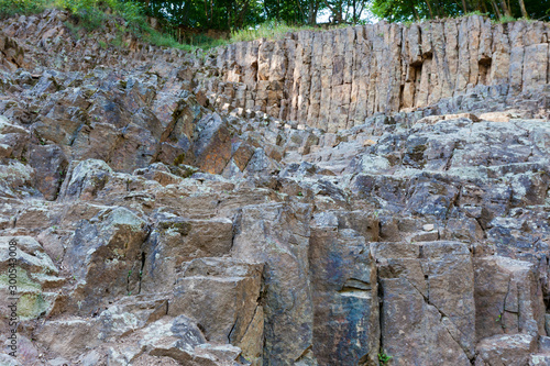 Volcanic slabs and pilars from Papuk Nature Park, Croatia photo