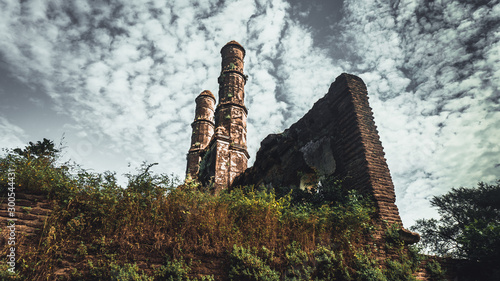 Heritage Iteri Masjid of Champaner also known as Amir manzil( brick tomb). Champaner-Pavagadh Archaeological Park, a UNESCO World Heritage Site, is located in Panchmahal district in Gujarat, India. photo