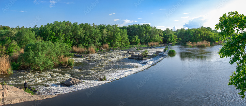 Dam on the Southern Bug River in Migiya, Ukraine