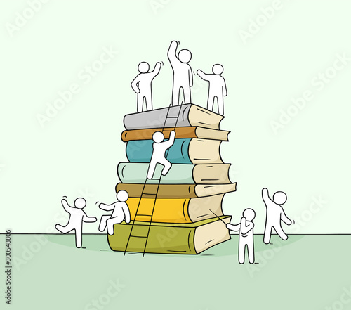 cute miniature of stack of books