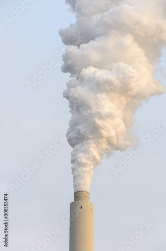 Slika na platnu Smoke billowing from an industrial chimney