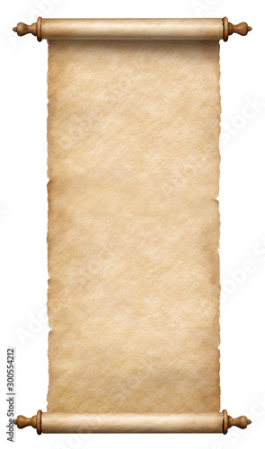 old vertical paper scroll o...