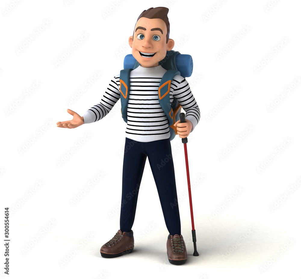 Fun 3D cartoon casual character Fun 3D cartoon casual character