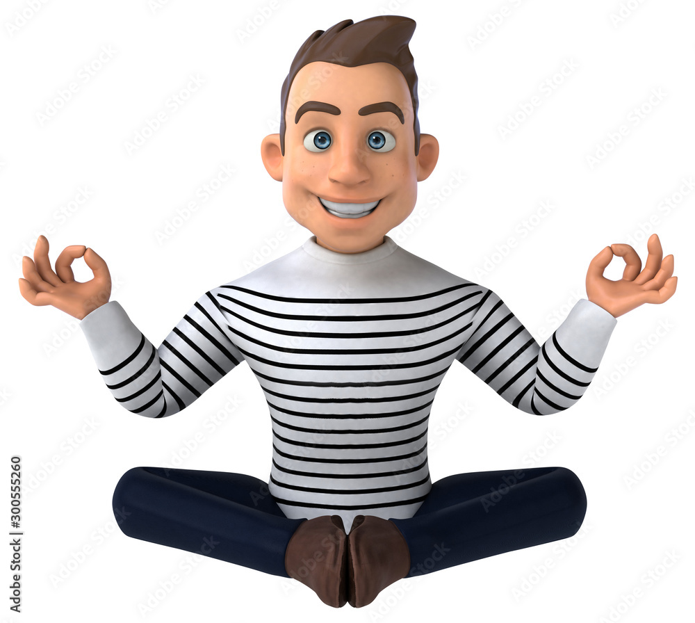 Fun 3D cartoon casual character Fun 3D cartoon casual character