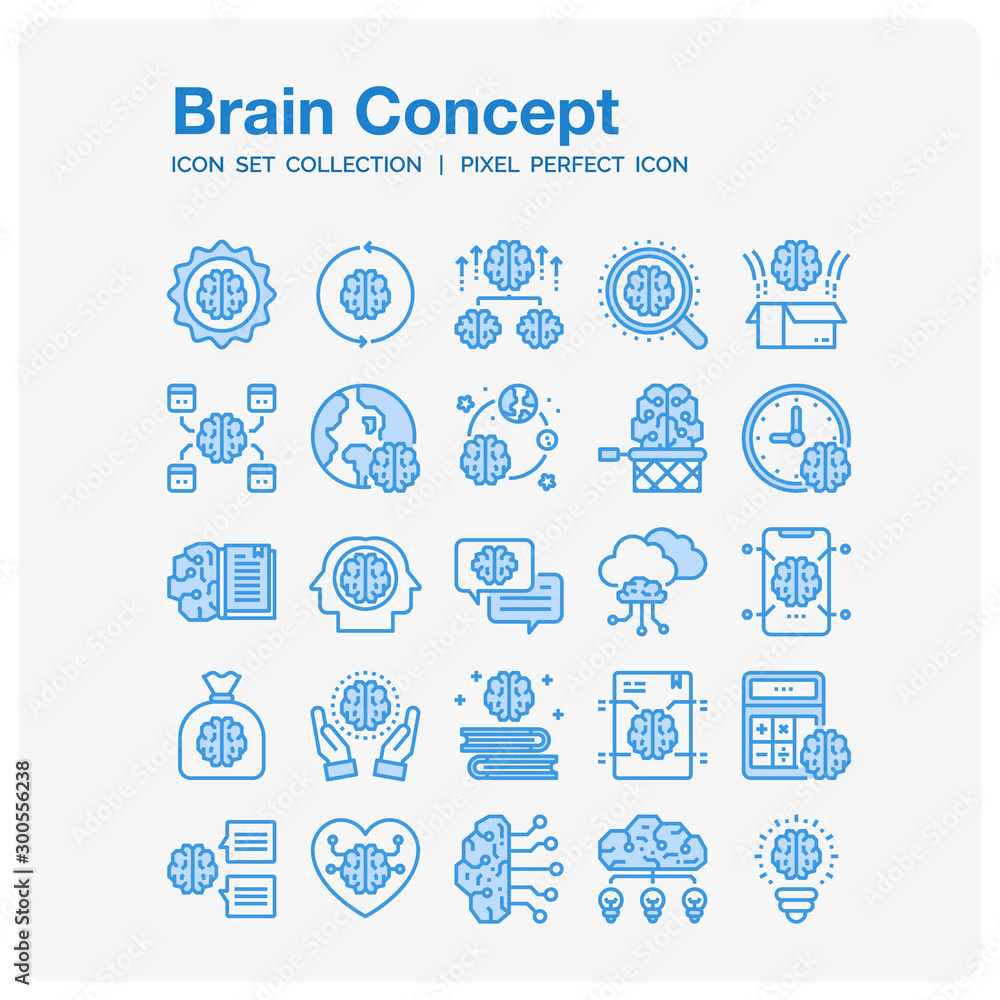 Brain idea Icons Set. UI Pixel Perfect Well-crafted Vector Thin Line Icons. The illustrations are a vector. Brain idea Icons Set. UI Pixel Perfect Well-crafted Vector Thin Line Icons. The illustrations are a vector.