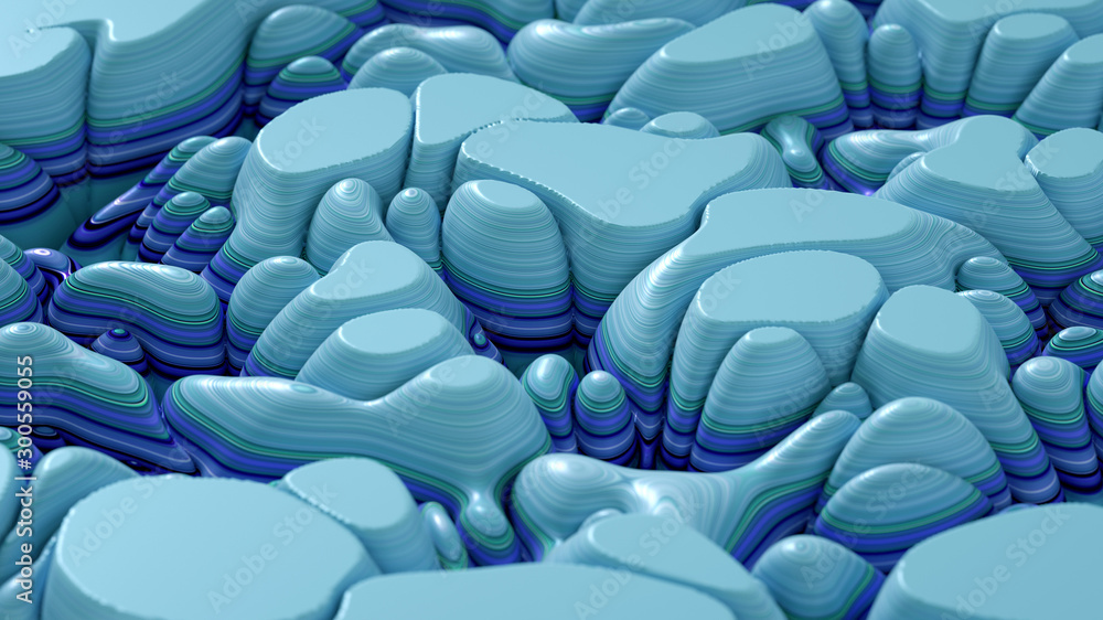 Obraz premium Soft, nice abstract background in bright colors. 3d illustration, 3d rendering.